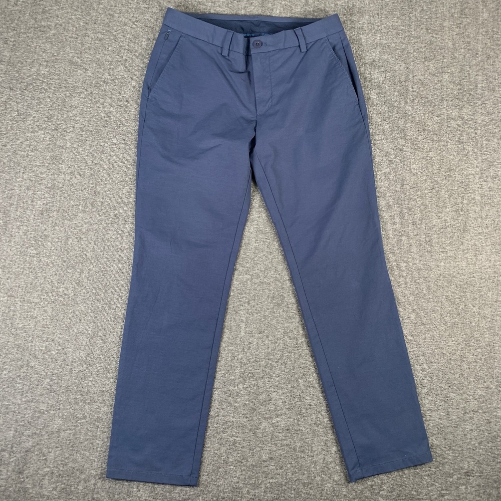 Vineyard Vines OTG Pants Men 32x30 Blue Performance Stretch On The Go Preppy